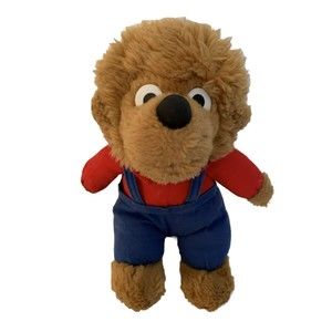Vintage Berenstain Bears Brother Bear Plush Stuffed Animal Bear 8"